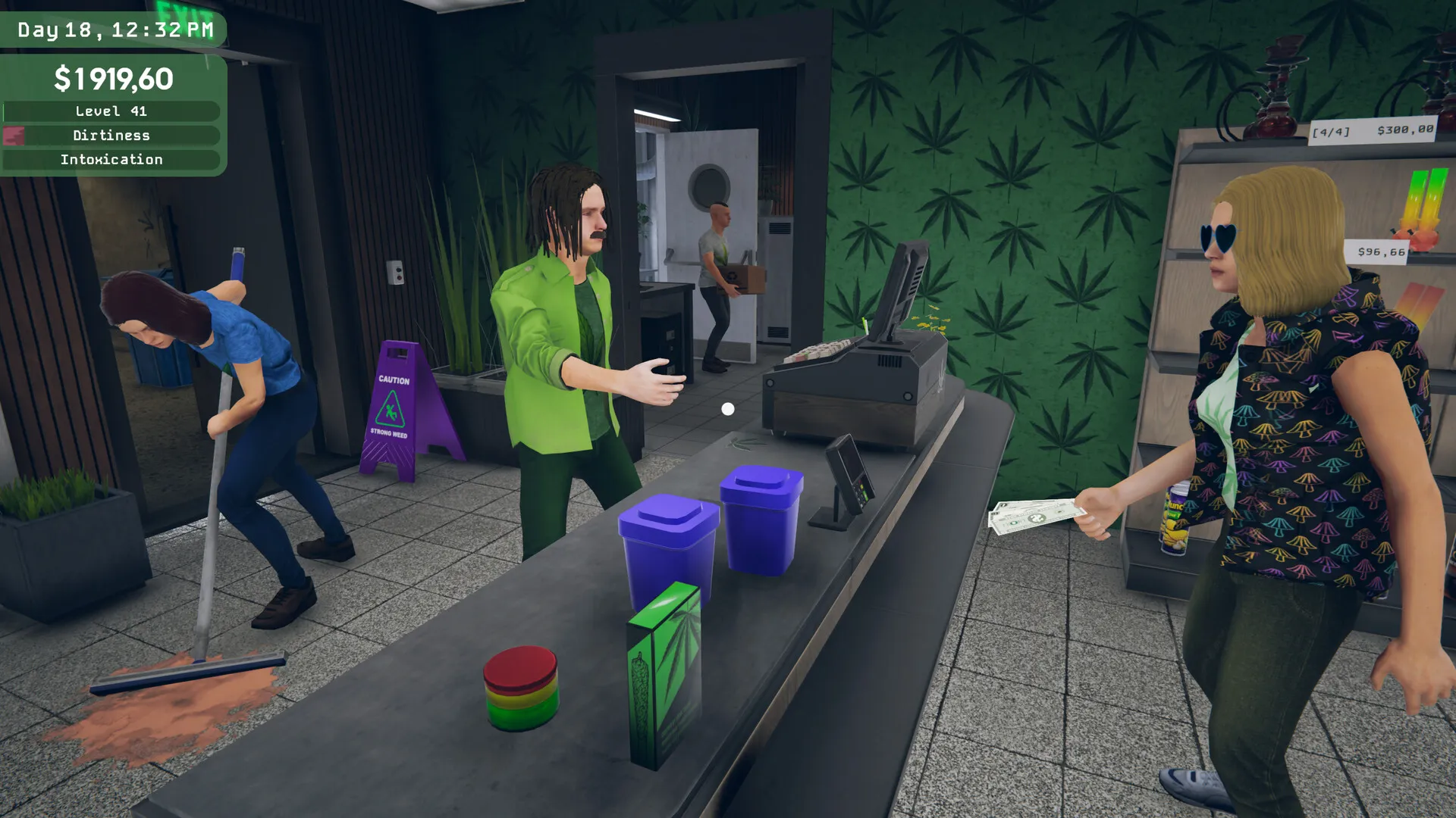 大麻超市模拟器 / Weed Supermarket Simulator 免Steam单机游戏 全DLC中文绿色版 百度/夸克/迅雷 网盘下载